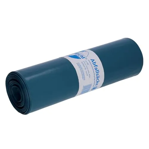 DEISS PREMIUM Schwerlast Müllsäcke 80 my, 120 L in blau von DEISS