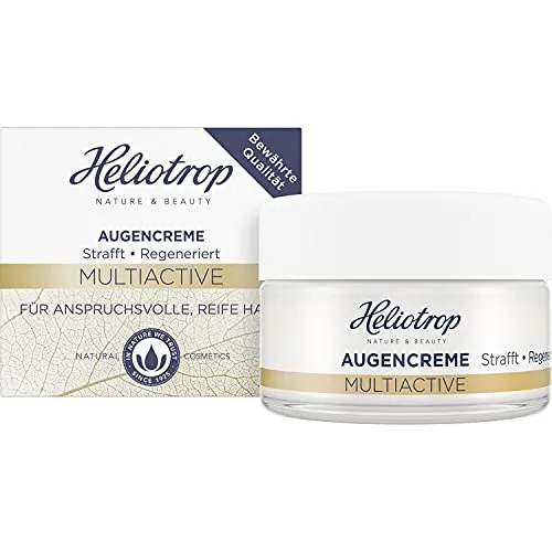 Heliotrop Multiactive regenerierende Augencreme 15 ml - Augencreme mit Bio-Ginkgoextrakt und Ceramiden, die Ermüdungserscheinungen mildert und die Haut tiefenwirksam regeneriert. Für eine straffere und glattere Augenpartie.