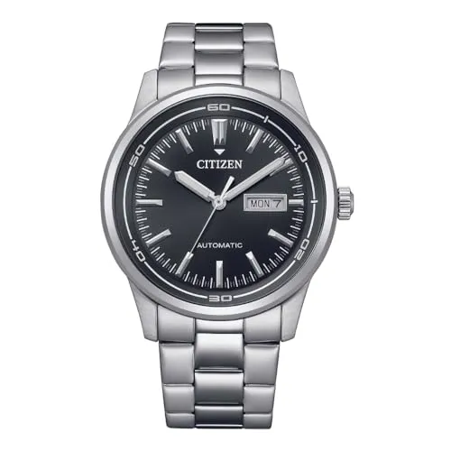 Citizen Automatische Uhr NH8400-87EE, Schwarz - Elegante Armbanduhr für Herren mit 40 Stunden Gangreserve, gefertigt aus Edelstahl und mit hochwertigem Kristallglas.