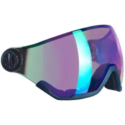 BLACK CREVICE Skihelm Ersatzvisier - Modell: Gstaad, Kirchberg, Silvretta, Calgary, Leogang | Farbe: Rainbow - Violett