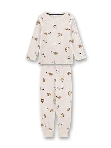 Sanetta Jungen-Schlafanzug lang beige Waschbär – Bequemer Baumwoll-Pyjama - Hochwertiger und bequemer Jungen-Schlafanzug in beige mit Waschbär-Motiv. Pflegeleicht und formbeständig, ideal für erholsame Nächte. Qualität und Komfort für kleine Träumer.