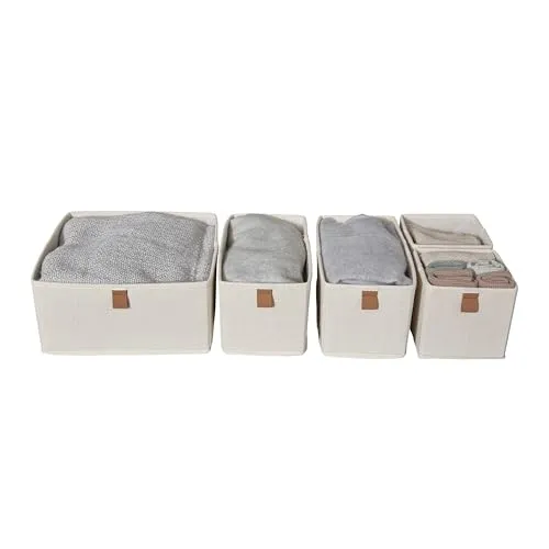 LOVE IT STORE IT Premium Aufbewahrungskorb 5-teilig in beige von LOVE !T STORE !T