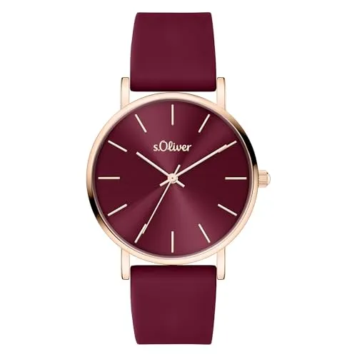s.Oliver Damenuhr in rot von s.Oliver