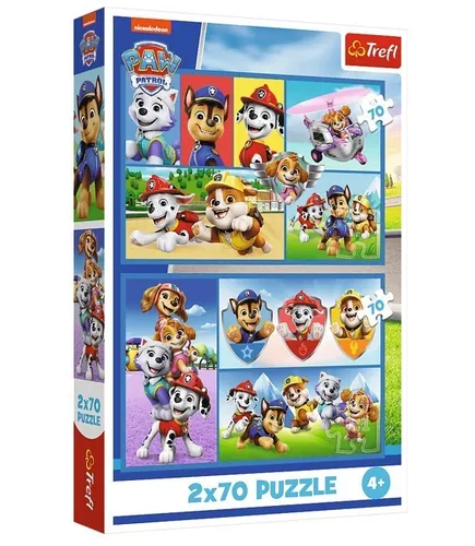 Puzzle 2x70 elementów Psi Patrol rządzi Trefl 5900511344417