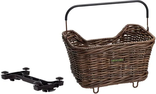 Racktime Baskit Willow 2.0 – Hochwertiger Fahrradkorb in braun von racktime