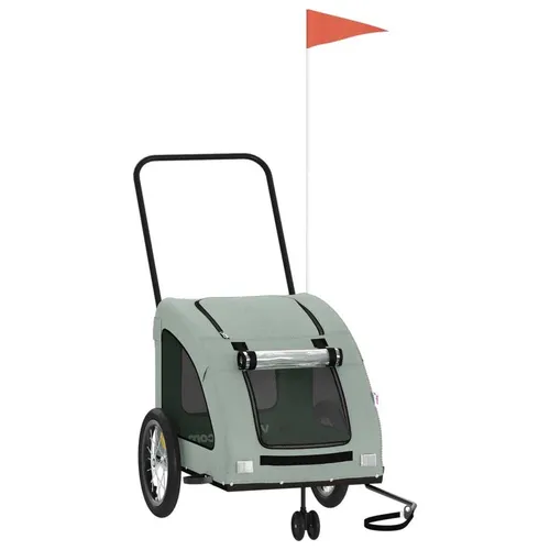 Fahrradanhänger Hunde Grau - Robuster Oxford-Gewebe und Eisen Rahmen, komfortabel und sicher für Ausflüge mit deinem Haustier