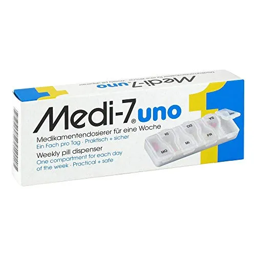 MEDI 7 uno Medikamentendosierer für 7 Tage weiß 1 St