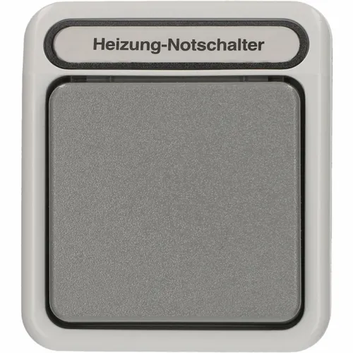 Merten MEG3448-8029 Heizungs-Notschalter Kontr. AQUASTAR - Smart Home Heizungs-Notschalter mit Beleuchtung, einfach nachrüstbar ohne Schalterdemontage und mit Schutzart IP44 für höchste Sicherheit.