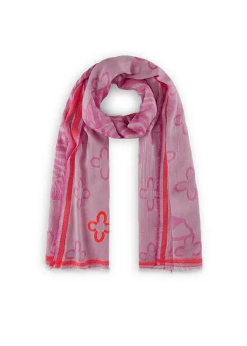 Codello Modeschal Codello Schal mit Logo-Flowers und XL-Zebra, Monogramm-Flowers