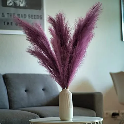 Künstliches Pampasgras in Lila - 3 Stück 100cm - Blumen & Künstliche Pflanzen, stilvolle Deko für jedes Zuhause, personalisierbar in verschiedenen Farben für individuelle Akzente.