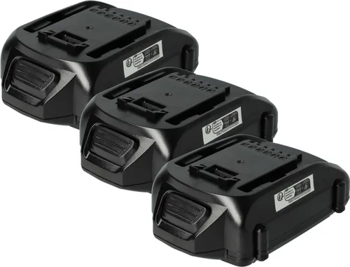 vhbw 3x Akku kompatibel mit Worx WX368, WX372, WX372.1, WX368.1, WX371, WX373, WX373.1, WX371.2, WX372.9, WX292.9 Werkzeug (2000 mAh, Li-Ion, 18 V)