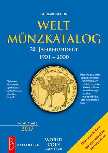 Weltmünzkatalog 20. Jahrhundert: 1901 – 2000 (auswärtige Umlaufmünzen bis 2016)
