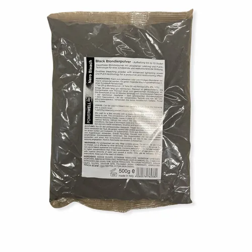 Powerwell Blondierpulver Black Aufhellung 10 Tonstufen schwarze Blondierung