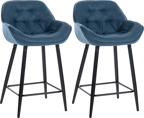 CLP 2er Set Barhocker Gibson in blau von CLP
