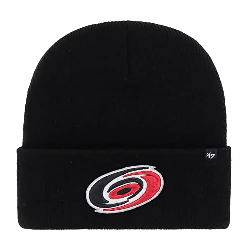 HAYMAKER Carolina Hurricanes Beanie Wintermütze - Unisex Wintermütze aus 100% Polyacryl, ideal für Sportfans und kalte Tage, in stylishem Schwarz.