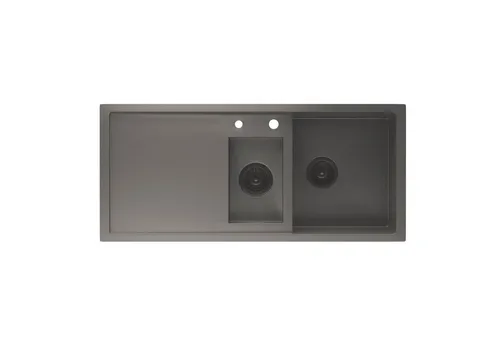 Klarstein Spülbecken 1,5 Becken mit Abtropffläche - Sanitäranlagen & Zubehör – Robustes 304 Edelstahl, kratz- und hitzebeständig, ideal für hygienisches Kochen und einfache Pflege.