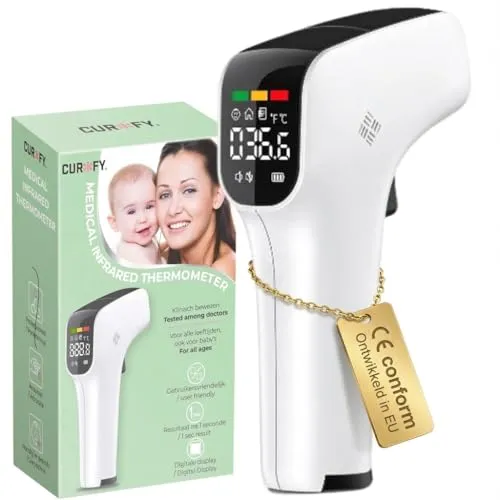 Curify Kontaktloses Fiebermesser für Stirn & Ohr von Curify