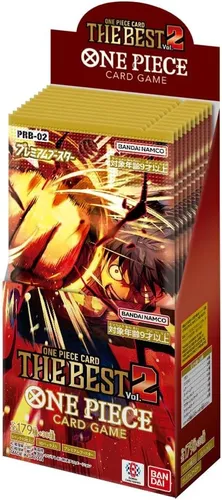 One Piece Card Game PRB02 The Best Vol.2 Premium Booster Box - TCG OVP Displays, versiegelt und ideal für Sammler und Spieler, die ihre Decks mit exklusiven Karten erweitern möchten.