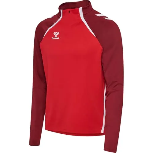 Hummel Lead 2.0 Half Zip - Rot, Sportliches Sweatshirt für Aktive - Sweatshirts mit BEECOOL-Technologie für hohe Atmungsaktivität und schnelles Trocknen. Ideal für Training und Freizeit, mit Daumenlöchern und stylischem Design.