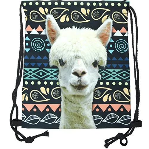 cosey - Turnbeutel mit Allover-Print - Lama Design