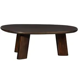 Couchtisch Roundly aus Mangoholz, Braun - Couchtisch aus robustem Mangoholz, ideal für stilvolle Wohnzimmergestaltung und vielseitige Nutzung.