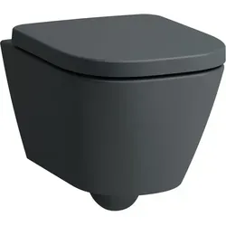 LAUFEN Meda Wand-WC Set Advanced Kompakt mit Silent Flush in grau von LAUFEN