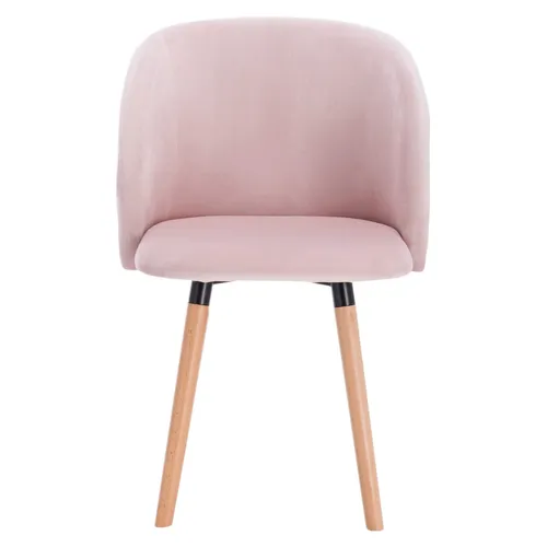 WOLTU Esszimmerstuhl - Ergonomischer Polsterstuhl in Rosa - Moderner Esszimmerstuhl mit ergonomischer Rückenlehne und strapazierfähigem Samtbezug. Ideal für Küche, Wohnzimmer oder Home Office, maximal belastbar bis 150 kg.