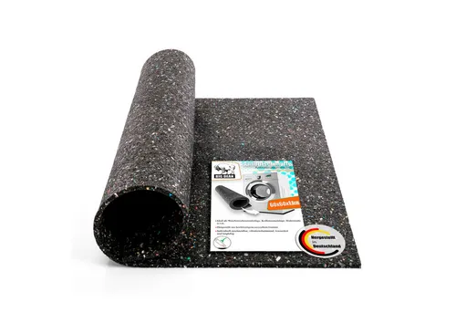 BigDean Antirutschmatte Antivibrationsmatte 60x60 cm 0,6cm zuschneidbare Gummimatte Dämmmatt, Rolle, 1-St., Matte, Zuschneidbar, Einfach verlegbar