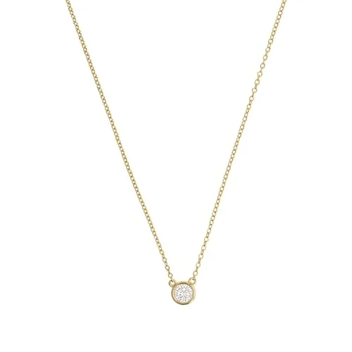 Noelani Silberkette für Damen - Elegante 925 Sterling Silber Kette mit Zirkonia Anhänger - Ketten ohne Anhänger, feingliedriges Design aus 925 Sterling Silber, kombiniert mit einem zarten Zirkonia-Anhänger für einen eleganten Look im Alltag oder zu besonderen Anlässen.