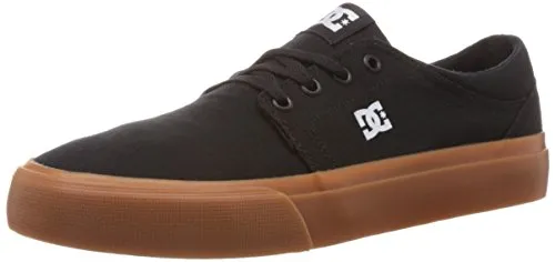 DC Shoes Trase TX Sneaker schwarz 42 EU - Sneaker mit Wildleder-Obermaterial für Langlebigkeit und atmungsaktivem Textil, vulkanisierte Sohle für hervorragendes Boardgefühl und griffige Gummiaußensohle für optimalen Halt.