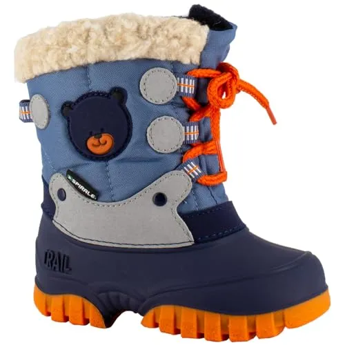 Spirale Fabi Winterstiefel blau 26 - Wanderschuhe für Kinder, wasserabweisend mit kuscheligem Webpelzfutter – ideal für kalte Wintertage.