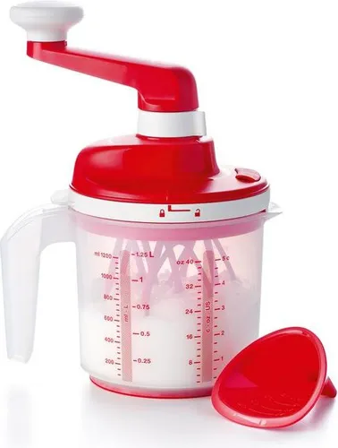 Produktbild TUPPERWARE Handmixer Chef Easy Mixx rot-weiß
