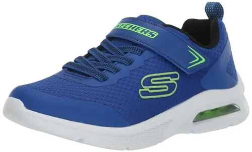 Skechers Jungen Microspec Max Vaptix Sneaker, Blau, 33 EU