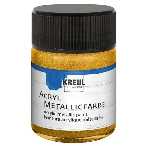 Kreul Acryl Metallicfarbe Gold 50ml 100ml/10,38 Euro