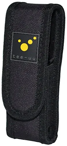 tee-uu LED Taschenlampen-Holster (für Geräte mit 11-14cm Länge) mit Batteriefach!