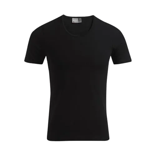 Slim-Fit T-Shirt Herren, Schwarz, L
