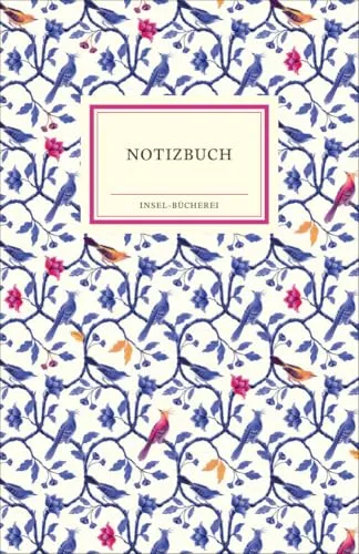 Notizbuch Insel-Bücherei »Ranken indigo«: Hardcover, B6, Blanko, 96 Seiten | Ein schönes, hochwertiges Geschenk für Bibliophile & Design-Fans