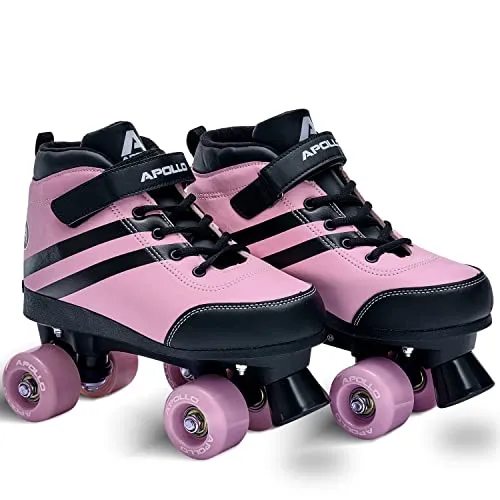 Apollo Disco Roller Soft Boots | Größenverstellbare Kinder Rollschuhe - Inliner für Kids und Erwachsene, mit bis zu 4 Schuhgrößen verstellbar und einem bequemen Softboot für maximalen Komfort und Flexibilität.