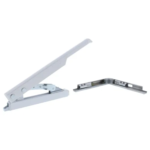 Handhebel mit Eckumlenkung für OL 90 N / OL 95, weiß RAL 9016 - Schließtechnik für Rechteckfenster, flexibel montierbar an Holz-, Kunststoff- oder Metallfenstern, ideal für individuelle Anwendungen.