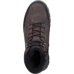 Rieker Winterschuhe 03640-25 - Schnürstiefel für Herren mit Kunstleder - Wanderschuhe mit schockabsorbierender Sohle und gepolsterter Einlegesohle für optimalen Komfort. Ideal für kalte Tage dank kuscheligem Innenfutter und perfekter Passform durch Schnürung und Reißverschluss.