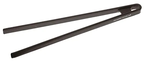 Sambonet Gadgets - Küchenzange aus Silikon zum Servieren von Snacks, Keksen, kleinem Gebäck, Design Cooking Ustensil, 29 cm - Schwarz