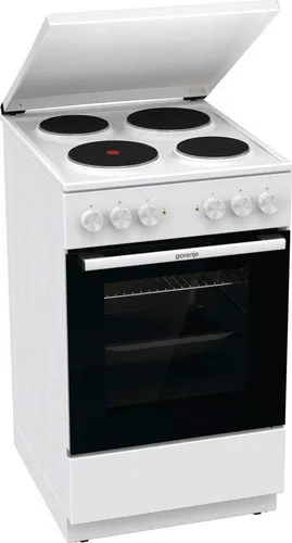 Gorenje Elektroherd O U Grill GE5A23WH ws - 70L Backofen mit Pizza-Funktion, energieeffizient und elegantes Design in Weiß