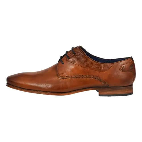 bugatti Herren Businessschuhe - Cognac Derby Schnürer für Büro und Freizeit - Herren-Schnürhalbschuhe mit normaler Weite, ideal für stilvolle Anlässe und den Alltag, bequeme Schnürsenkel für optimalen Halt.