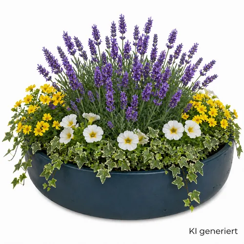 MamboCat Dekoschale Ethan XL Blau Ø 39 cm in blau von Pottery Pots