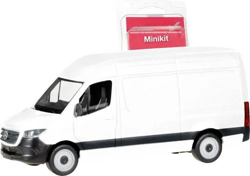 Herpa 013475 H0 LKW Modell Mercedes Benz Sprinter 18 Kasten Hochdach, weiß