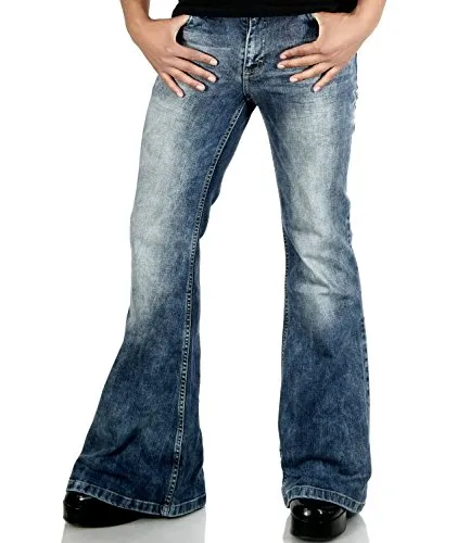 Herren Jeans Schlaghose Star Random 70er Look 36/32 von Comycom