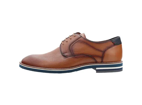Ara Herren Schnürschuh LEON braun Größe EUR 44 - Eleganter Herrenschuh aus hochwertigem Glattleder mit atmungsaktivem Futter. Praktisches Wechselfußbett und flexible Laufsohle für hohen Tragekomfort. Ideal für Büro und besondere Anlässe.
