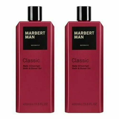MARBERT Man Classic Duschgel 2 x 400 ml - Duschgel für Herren im praktischen Multipack, ideal für alle Hauttypen mit herb-würzigem Duft – für ein erfrischendes Duscherlebnis.