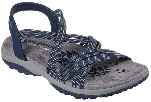 Skechers Damen Sandals, Navy, 41 EU - Wanderschuhe aus atmungsaktivem Material, ideal für komfortable Wanderungen und Freizeitaktivitäten.