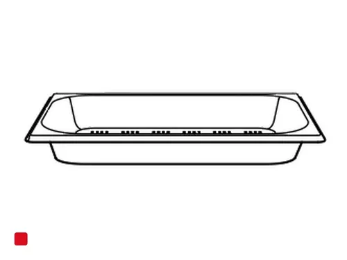 Küppersbusch GN 1304 Garbehälter 1/3 gelocht